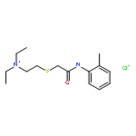 Acetamide,2-[[2-(diethylamino)ethyl]thio]-N-(2-methylphenyl)-, hydrochloride (1:1)