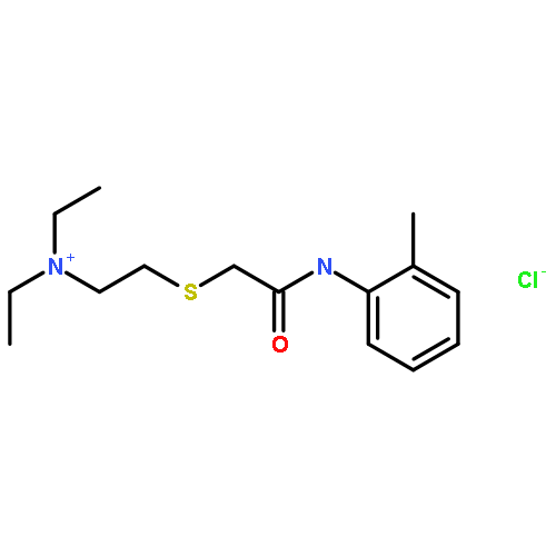 Acetamide,2-[[2-(diethylamino)ethyl]thio]-N-(2-methylphenyl)-, hydrochloride (1:1)