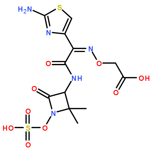 Acetic acid,2-[[(Z)-[1-(2-amino-4-thiazolyl)-2-[[(3S)-2,2-dimethyl-4-oxo-1-(sulfooxy)-3-azetidinyl]amino]-2-oxoethylidene]amino]oxy]-