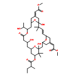 Butanoic acid, 3-methyl-, (1S,3S,5Z,7R,8E,11R,13E,15S,17R,21R,23R,25S)-1,11,21-trihydroxy-17-(1R)-1-hydroxyethyl-5,13-bis(2-methoxy-2-oxoethylidene)-10,10,26,26-tetramethyl-19-oxo-18,27,28,29-tetraoxatetracyclo21.3.1.13,7.111,15nonacos-8-en-25-yl ester