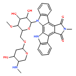 5H-Indolo[2,3-a]pyrrolo[3,4-c]carbazole-5,7(6H)-dione,12-[6-O-[2,4-dideoxy-4-(methylamino)-a-L-threo-pentopyranosyl]-4-O-methyl-b-D-glucopyranosyl]-12,13-dihydro-6-methyl-