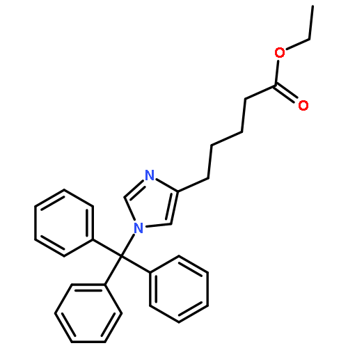 Ethyl 5-(1-tritylimidazol-4-yl)pentanoate