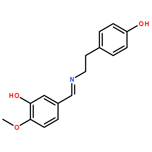 Phenol, 5-[[[2-(4-hydroxyphenyl)ethyl]imino]methyl]-2-methoxy-