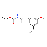 Carbamic acid, [[(4,6-dimethoxy-2-pyrimidinyl)amino]thioxomethyl]-,ethyl ester