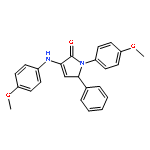 2H-Pyrrol-2-one,1,5-dihydro-1-(4-methoxyphenyl)-3-[(4-methoxyphenyl)amino]-5-phenyl-