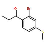 1-Propanone, 1-[2-bromo-4-(methylthio)phenyl]-