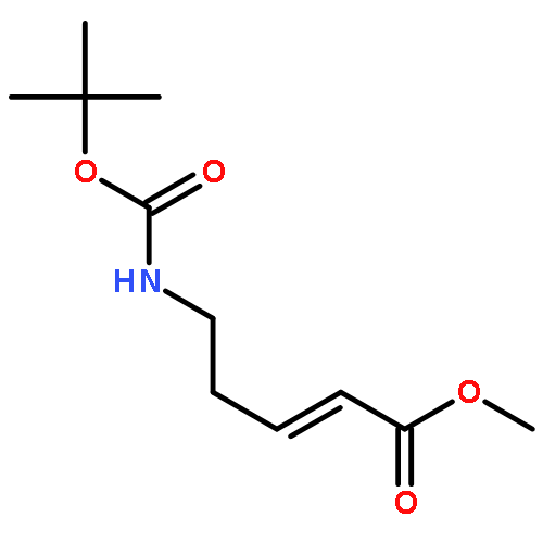 2-Pentenoic acid, 5-[[(1,1-dimethylethoxy)carbonyl]amino]-, methylester, (2E)-