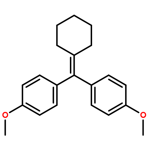 Benzene,1-[cyclohexylidene(4-methoxyphenyl)methyl]-4-methoxy- (9CI)