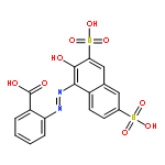 Benzoic acid, 2-[(2-hydroxy-3,6-disulfo-1-naphthalenyl)azo]-