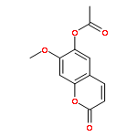 2H-1-Benzopyran-2-one, 6-(acetyloxy)-7-methoxy-