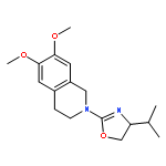 Isoquinoline,2-[(4S)-4,5-dihydro-4-(1-methylethyl)-2-oxazolyl]-1,2,3,4-tetrahydro-6,7-dimethoxy-