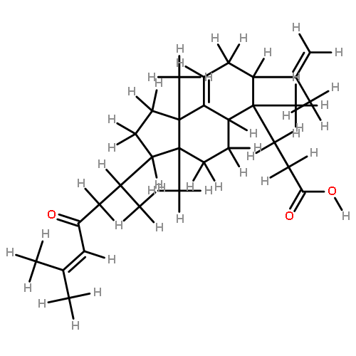 23-oxo-3,4-seco-9betaH-lanost-4(28),7,24-trien-3-oic acid