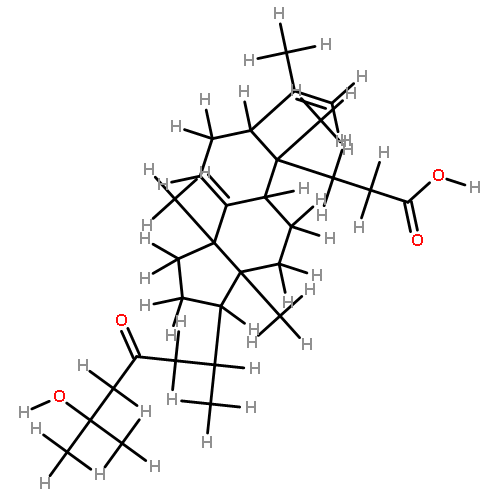 25-hydroxy-23-oxo-3,4-seco-9betaH-lanost-4(28),7-dien-3-oic acid