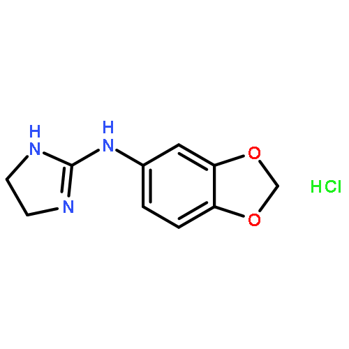 1H-Imidazol-2-amine,N-1,3-benzodioxol-5-yl-4,5-dihydro-, hydrochloride (1:1)