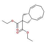 2H-Cyclopentacyclooctene-2,2-dicarboxylic acid, 1,3,3a,6,7,9a-hexahydro-, diethyl ester, cis-