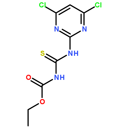 Carbamic acid, [[(4,6-dichloro-2-pyrimidinyl)amino]thioxomethyl]-, ethyl ester