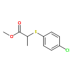 Propanoic acid, 2-[(4-chlorophenyl)thio]-, methyl ester