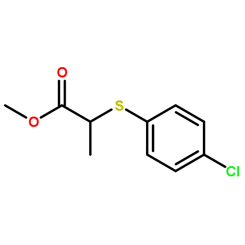 Propanoic acid, 2-[(4-chlorophenyl)thio]-, methyl ester