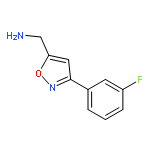 (3-(3-Fluorophenyl)isoxazol-5-yl)methanamine