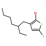 2-Bromo-3-(2-ethylhexyl)-5-iodothiophene (stabilized with Copper chip)