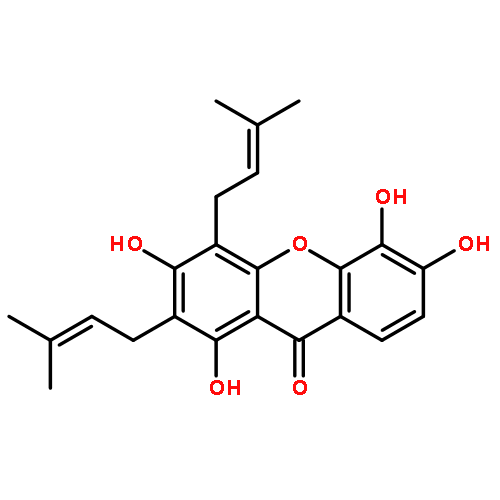 9H-Xanthen-9-one, 1,3,5,6-tetrahydroxy-2,4-bis(3-methyl-2-butenyl)-