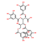 D-Gluconic acid, cyclic4,6-[(1S)-4,4',5,5',6,6'-hexahydroxy[1,1'-biphenyl]-2,2'-dicarboxylate]2,5-bis(3,4,5-trihydroxybenzoate)