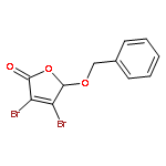 2(5H)-Furanone, 3,4-dibromo-5-(phenylmethoxy)-