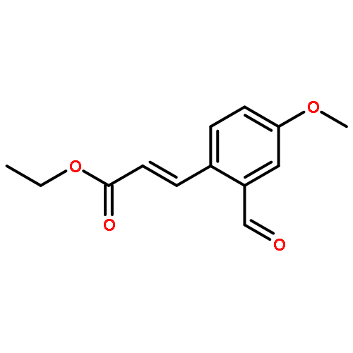 2-Propenoic acid, 3-(2-formyl-4-methoxyphenyl)-, ethyl ester, (E)-