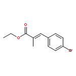 2-Propenoic acid, 3-(4-bromophenyl)-2-methyl-, ethyl ester, (E)-