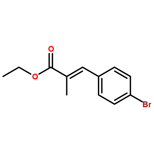 2-Propenoic acid, 3-(4-bromophenyl)-2-methyl-, ethyl ester, (E)-