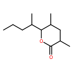 2H-Pyran-2-one,tetrahydro-3,5-dimethyl-6-[(1R)-1-methylbutyl]-, (3R,5R,6S)-