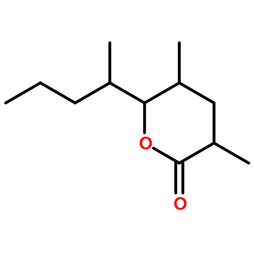 2H-Pyran-2-one,tetrahydro-3,5-dimethyl-6-[(1R)-1-methylbutyl]-, (3R,5R,6S)-