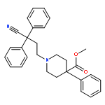 4-Piperidinecarboxylic acid, 1-(3-cyano-3,3-diphenylpropyl)-4-phenyl-, methyl ester