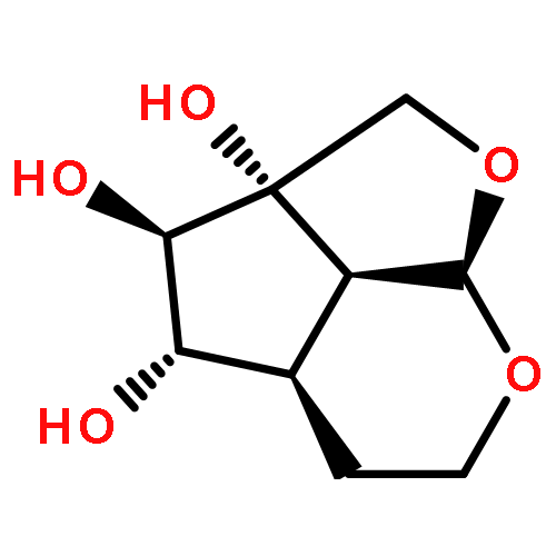 2H-1,7-Dioxacyclopent[cd]indene-2a,3,4(3H)-triol,hexahydro-, (2aS,3R,4S,4aR,7aR,7bS)-