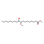 Octadecanoic acid, 10-hydroxy-9-methoxy-, methyl ester