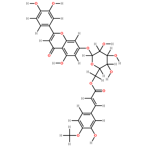 luteolin 7-O-[6''-(3'''-hydroxy-4-'''methoxycinnamoyl)]-beta-D-glucopyranoside