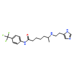 Heptanamide,6-[[2-(1H-imidazol-5-yl)ethyl]amino]-N-[4-(trifluoromethyl)phenyl]-