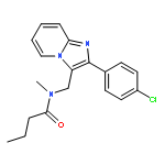 Butanamide,N-[[2-(4-chlorophenyl)imidazo[1,2-a]pyridin-3-yl]methyl]-N-methyl-