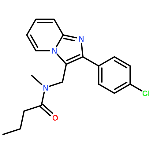 Butanamide,N-[[2-(4-chlorophenyl)imidazo[1,2-a]pyridin-3-yl]methyl]-N-methyl-