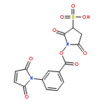 Benzoic acid,3-(2,5-dihydro-2,5-dioxo-1H-pyrrol-1-yl)-, 2,5-dioxo-3-sulfo-1-pyrrolidinylester