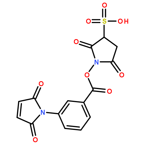 Benzoic acid,3-(2,5-dihydro-2,5-dioxo-1H-pyrrol-1-yl)-, 2,5-dioxo-3-sulfo-1-pyrrolidinylester