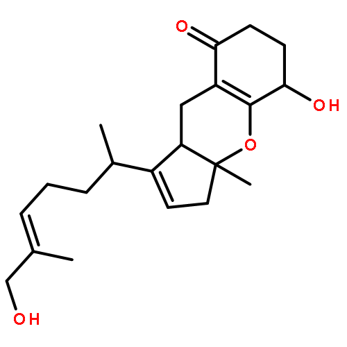 5-hydroxy-1-[(4E)-6-hydroxy-1,5-dimethylhex-4-en-1-yl]-3a-methyl-3a,5,6,7,9,9a-hexahydrocyclopenta[b]chromen-8(3H)-one