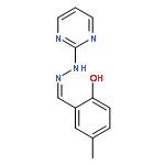 Benzaldehyde, 2-hydroxy-, 2-pyrimidinylhydrazone