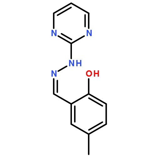 Benzaldehyde, 2-hydroxy-, 2-pyrimidinylhydrazone