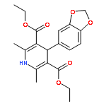 diethyl 4-(1,3-benzodioxol-5-yl)-2,6-dimethyl-1,4-dihydropyridine-3,5-dicarboxylate