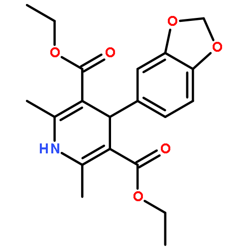 diethyl 4-(1,3-benzodioxol-5-yl)-2,6-dimethyl-1,4-dihydropyridine-3,5-dicarboxylate