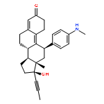 Estra-4,9-dien-3-one,17-hydroxy-11-[4-(methylamino)phenyl]-17-(1-propyn-1-yl)-, (11b,17b)-