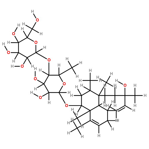 (1S,3R,4S,4aR,8aR)-1,2,3,4,4a,5,6,8a-octahydro-4-[(3S)-3-hydroxy-3-methylpent-4-en-1-yl]-3,4,8,8a-tetramethylnaphthalen-1-yl 6-deoxy-4-O-beta-D-glucopyranosyl-alpha-L-mannopyranoside