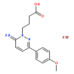 SR 95531 HYDROBROMIDE;6-IMINO-3-(4-METHOXYPHENYL)-1(6H)-PYRIDAZINEBUTANOICACIDHYDROBROMIDE