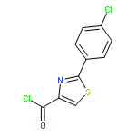 4-Thiazolecarbonyl chloride, 2-(4-chlorophenyl)-